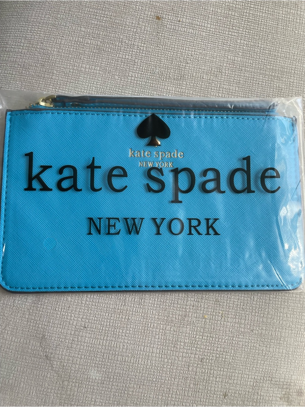 Kate Spade New York Turquoise Zip Pouch